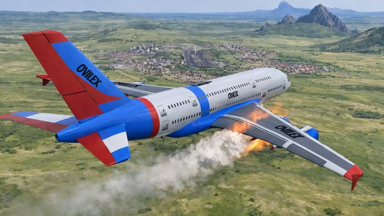 Plane Engine Fire Mid Air | Safe Landing | Flight Simulator Gameplay