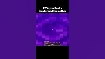 POV: you finally teraformed the nether | #minecraft #chill #gaming #play #nether #memes