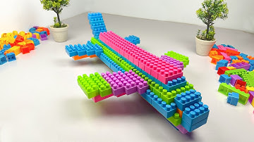 ASMR DIY Airplane Build - The Relaxing block game