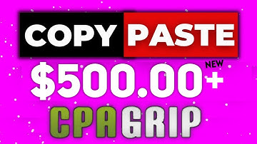 Make $500 in 5 Days Using Cpagrip | Cpa Marketing (Step by Step)