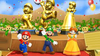 Mario Party 9 - Mario vs Luigi vs Peach vs Daisy (Master COM)| EzMario