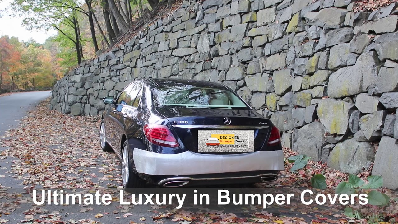 Rear Bumper Protector - Silver Leather - Bumper Guard for your Luxury Car -Wrap Around