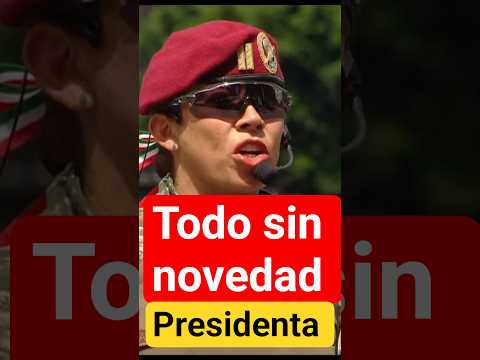 Teniente reporta las novedades ante la presidenta Claudia Sheinbaum #usa #ultimahora #noticias