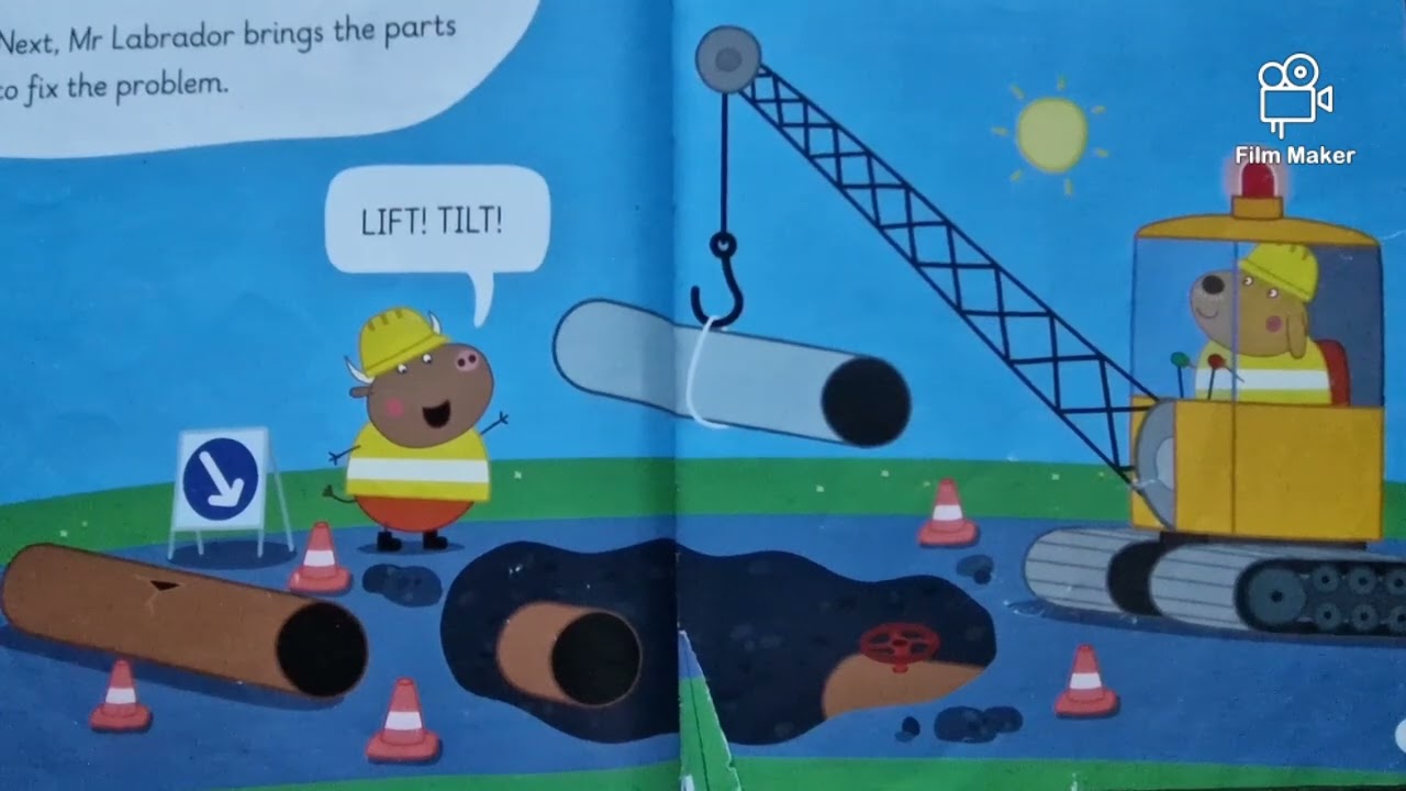 Peppa pig The blocked road