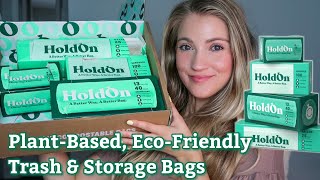 HoldOn Eco-Friendly, Biodegradable Trash & Storage Bags | Plastic-Free, Zero-Waste, Sustainable Bags