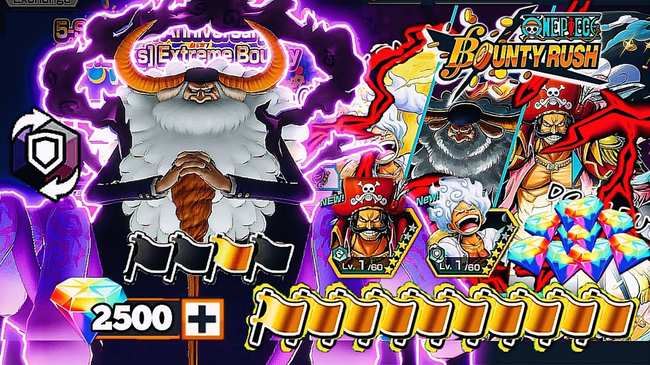 GACHA EX Saturn 2500rd !! RATEUP NAIK AUTO HOKI!! ONE PIECE BOUNTY RUSH