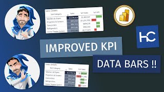 improving the data bar for tables in power bi!