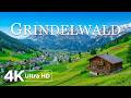 Grindelwald 4K UHD 🇨🇭 | Eiger Peaks, Alpine Chalets & Swiss Mountain Beauty
