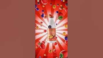 Fruit mix🍓 Juice 🥤 3D Product Animation  in Blender #blender3d #evee #animation #3danimation