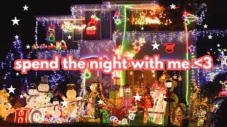 CHRISTMAS LIGHTS!!! spend the night with me 🎄🤍 ✨ || VLOGMAS DAY 23!!