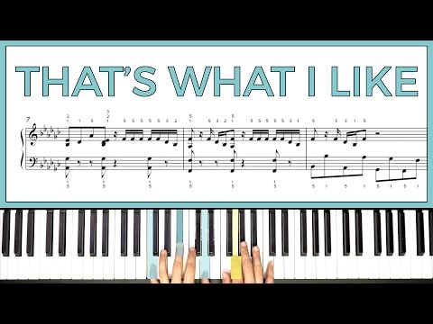 How to play 'That's What I Like' by Bruno Mars on the piano -- Playground Sessions