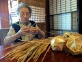 麦わらでホタルカゴを手づくり