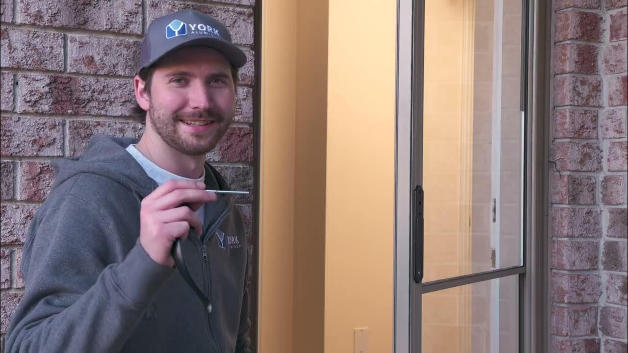 York Aluminum Storm Door Installation YouTube