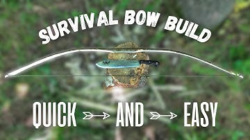 Quick And Easy Survival Bow Build