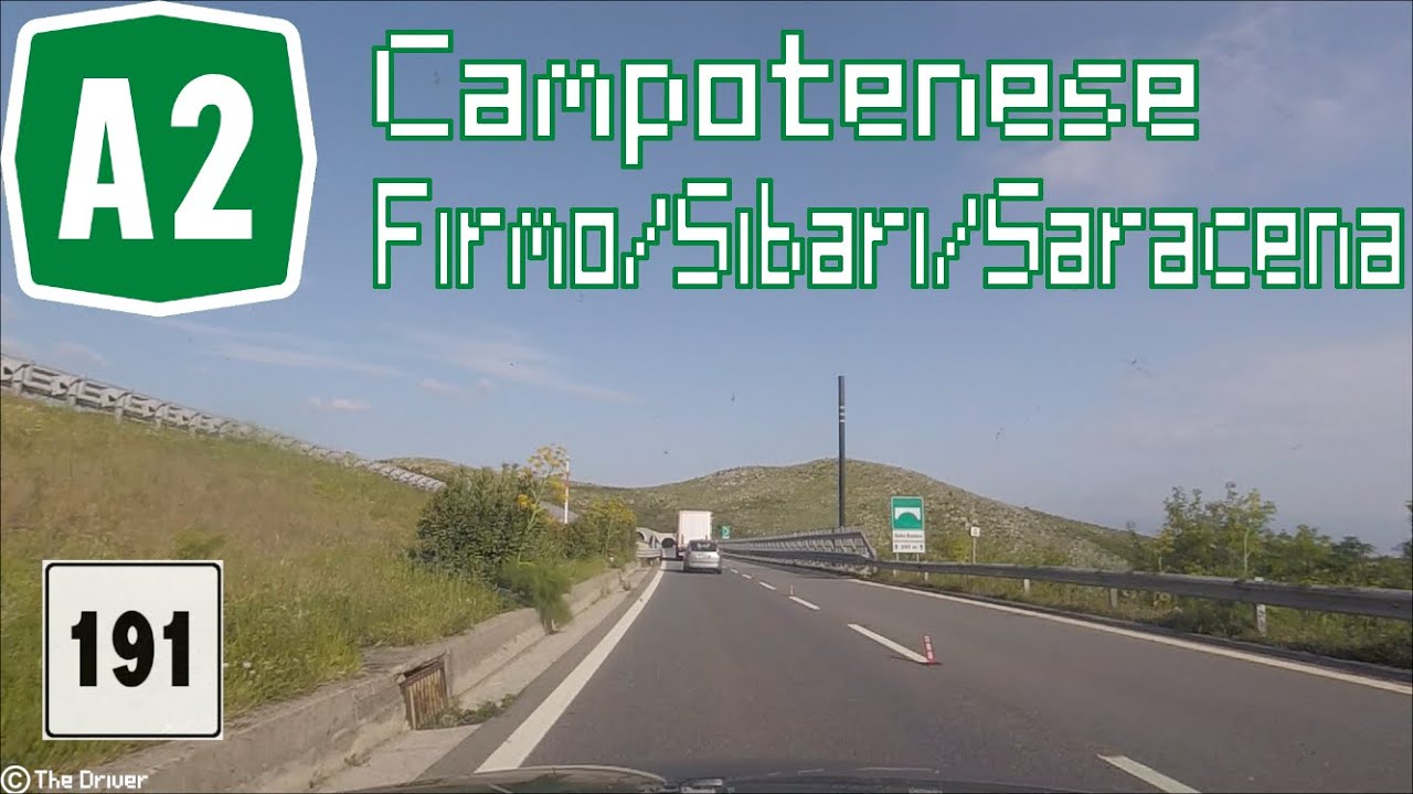 I - Autostrada A2 - Tratto Campotenese-Firmo/Sibari/Saracena🌶