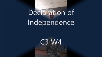 C3W4 Deceleration Of Independence