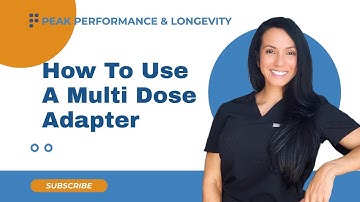 How to use a multi dose vial adapter.