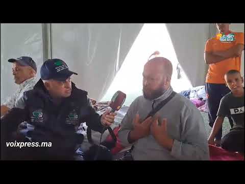 ملعب 20 غشت قشيش بمراكش يستضيف الناس الدين انهارات منازلهم بسبب فاجعة الزلزال