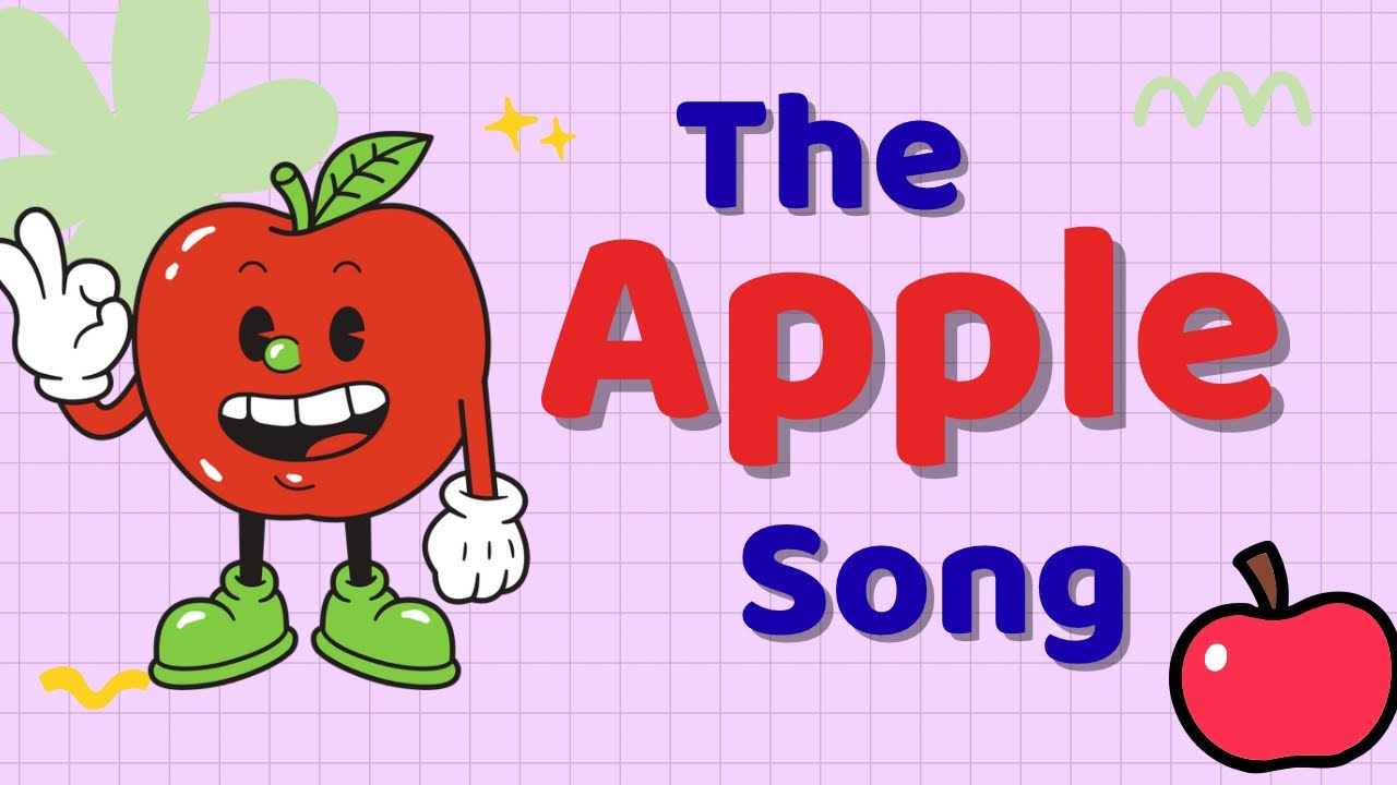 The Apple Song |  Nursery Rhymes | Fruits | Kids Learning | Kiddo Nibble Land A