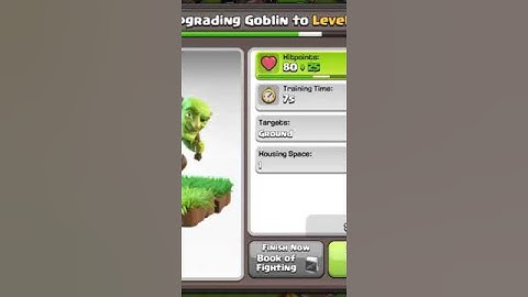 GOBLIN Level 1 to Max Level Upgrade || Clash of Clans || #shorts #clashofclans #cocshorts