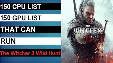 The Witcher 3 Wild Hunt PC Game - Minimum & Recommended System Requirements