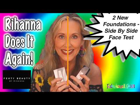 Two New Fenty Foundations  - Side By Side Face Test