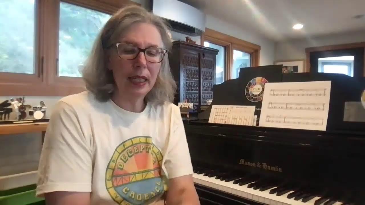 Fourth piano lesson using Piano Key Finder chord cards; 1-4 minor chords continued