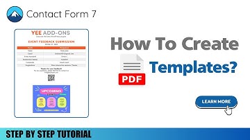 How To Create PDF Templates for Contact Form 7| PDF Builder
