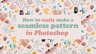 How to easily make a seamless pattern for wrapping paper in Photoshop 2021