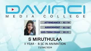 ANIMATION & 3D MODELING PDR | MIRTHULAA – 2nd YEAR