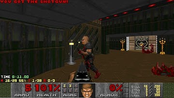 [TAS] Doom E1M1 UV-Max in 0:18.97