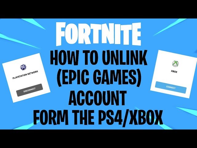 How to Sign Out of, or Unlink, an Epic Games Account From a PS4