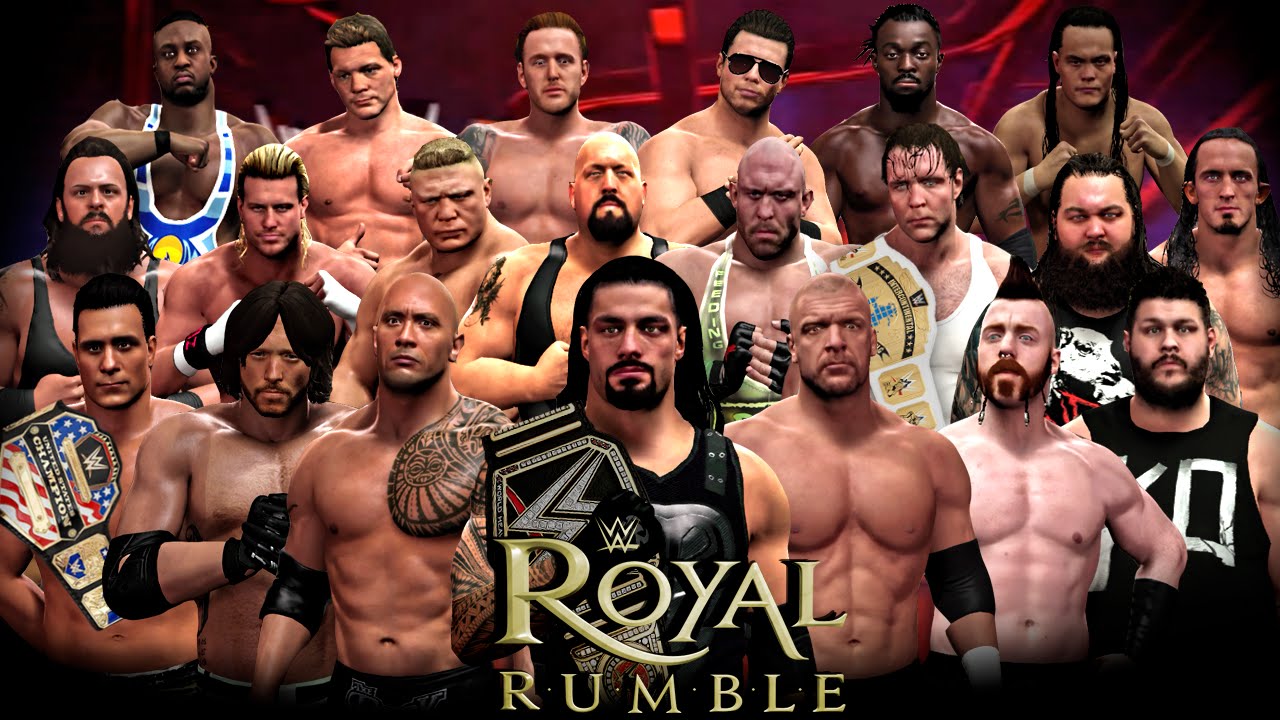 Wwe Royal Rumble 2016 30 Man Royal Rumble Match Wwe 2k16 Royal