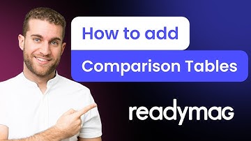 How to add Comparison Tables to Readymag