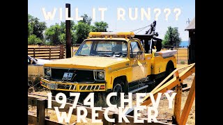 1974 Chevy C30 Custom Wrecker Revival Will it Start after sitting 5 or 6 years???