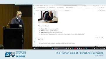 PowerShell Summit 2025 - The Human Side of PowerShell Scripting by Jeff Hicks