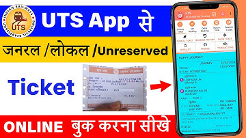 UTS app se local ticket kaise book kare | UTS ticket booking | General train ticket online booking