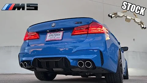 BMW M5 F90 Exhaust Sound (Stock) | BMW M5 F90 Accelerations, downshifts, flybys & launch control!