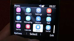 Nokia Asha 302 menu and apps
