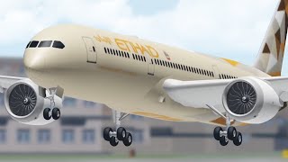 NEW 787 Landing Competition in FLIGHTLINE (Roblox)