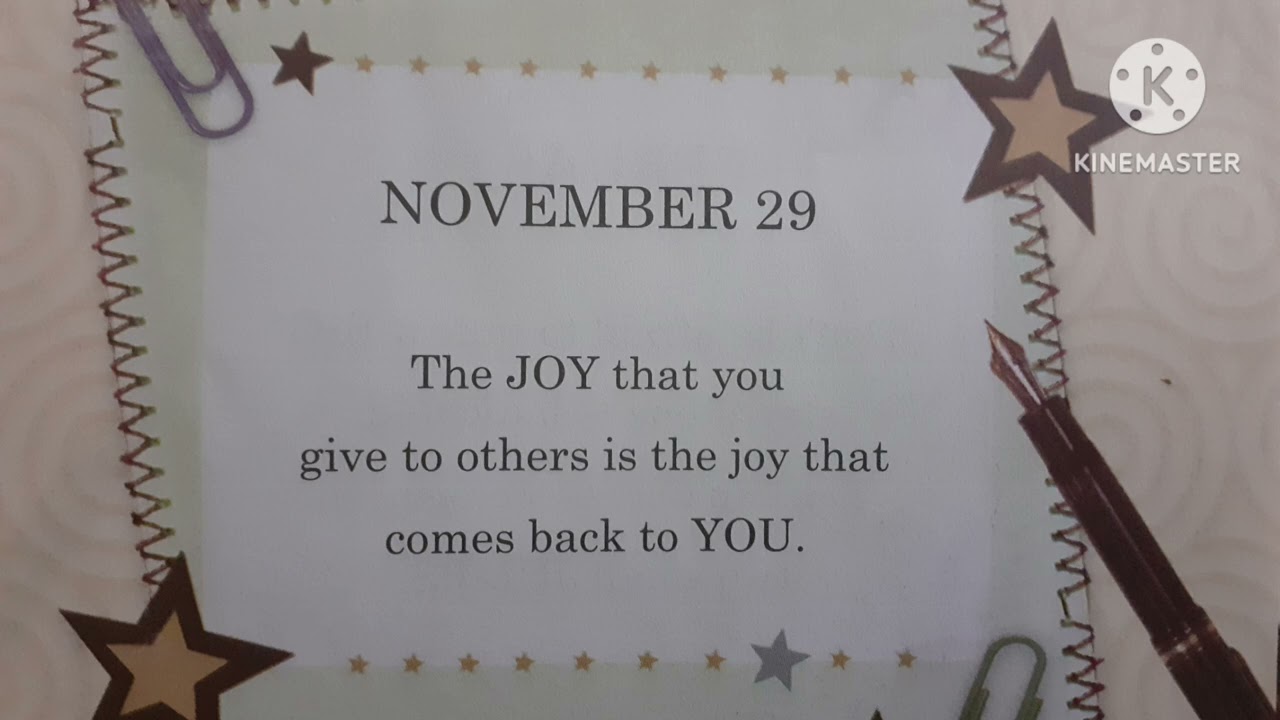 Joy - 29th November 2023