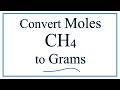 Converting Moles of CH4 to Grams