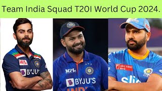 Team India Squad ICC Cricket T20I World Cup 2024.