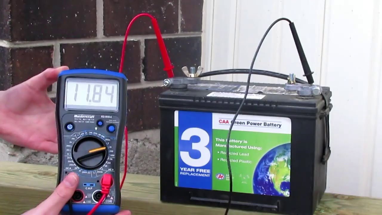 How to Test a Car Battery with a Multimeter - YouTube