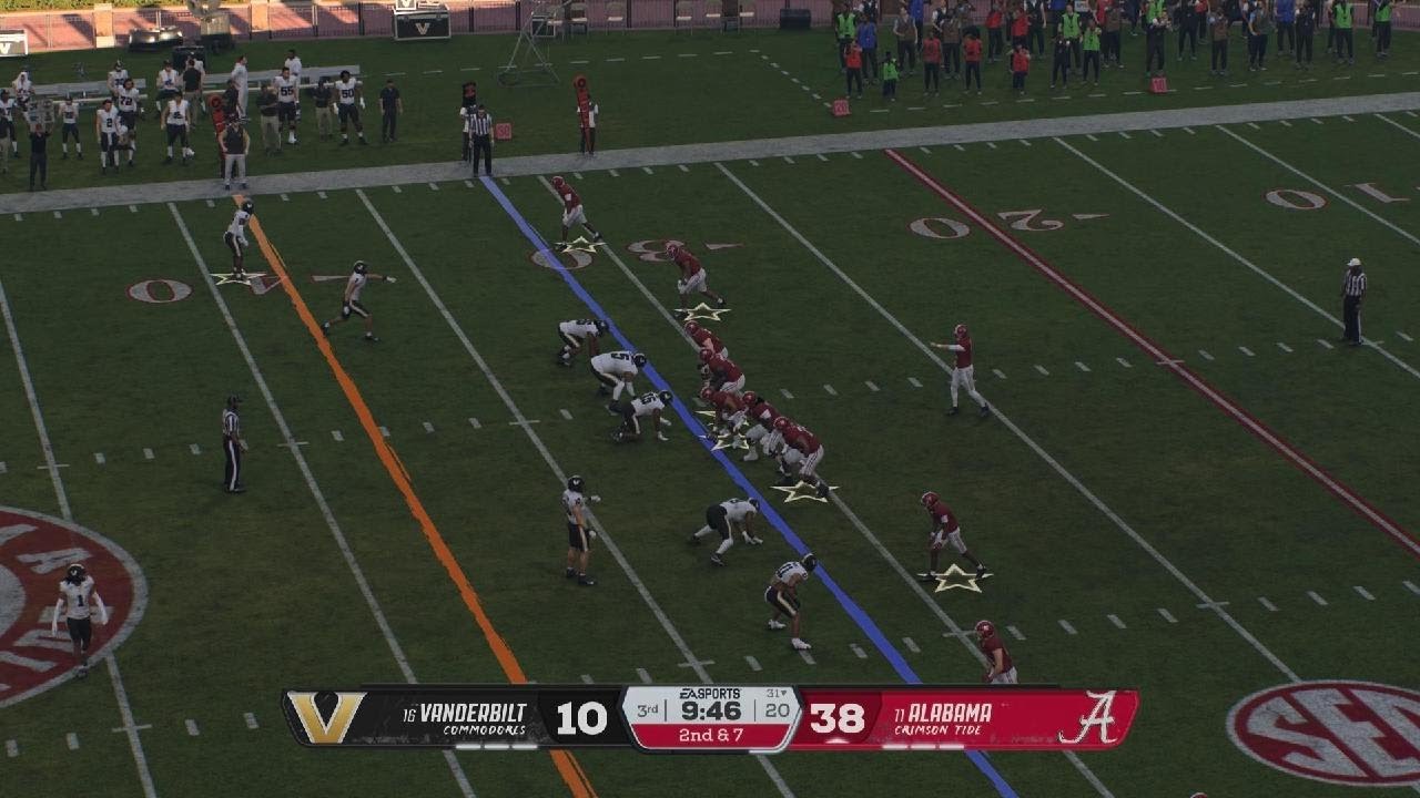 Vanderbilt vs Alabama 2nd Half Week 6 SEC College Football SimGame ...