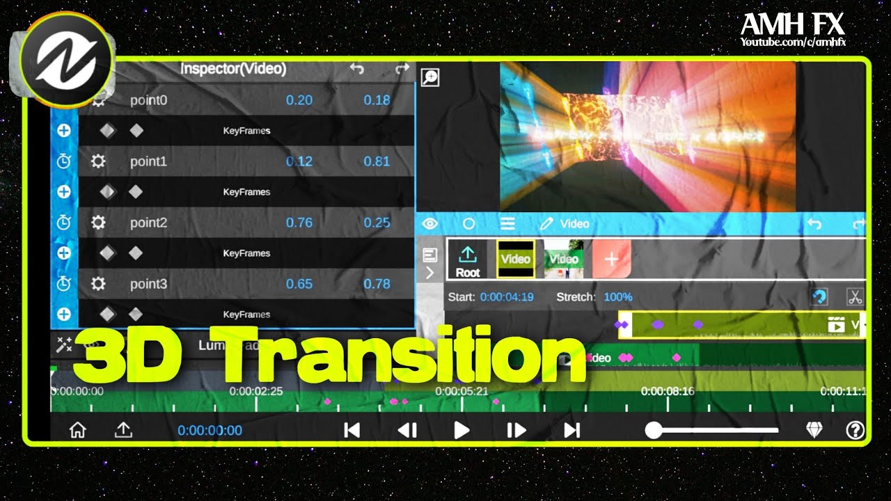 Cara Buat Transisi Di Node Video Editor | 3D Perspective - YouTube