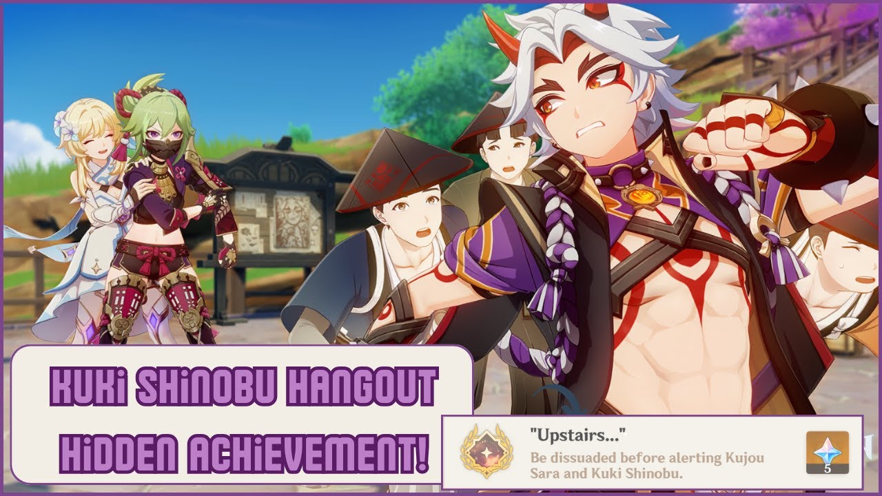 {Hidden Achievement} ~ How to: “Upstairs…” ~ Kuki Shinobu Hangout ~ Inazuma
