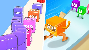 Cube Run 2048 vs 2048 Runner - Max Level Gameplay (Part 1)