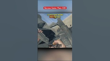 Nervous gamer plays call of duty #shorts #callofduty