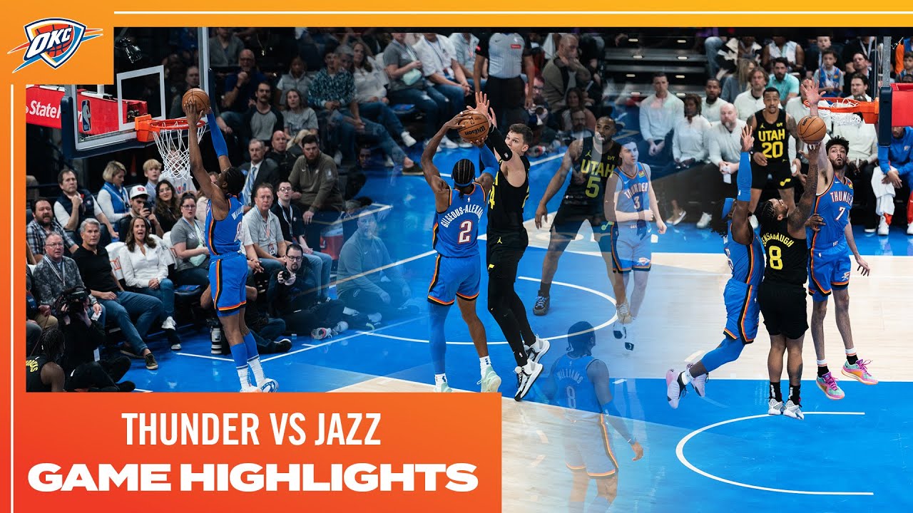 OKC Thunder vs Utah Jazz Game Highlights March 20, 2024